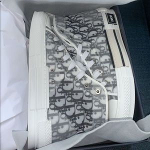 White and Black Dior Oblique Canvas